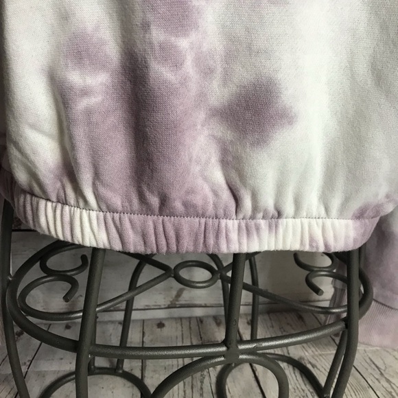 10) Hippie Rose Lilac Tie Dye Crewneck Pullover Sweatshirt Size Medium - Picture 4 of 12